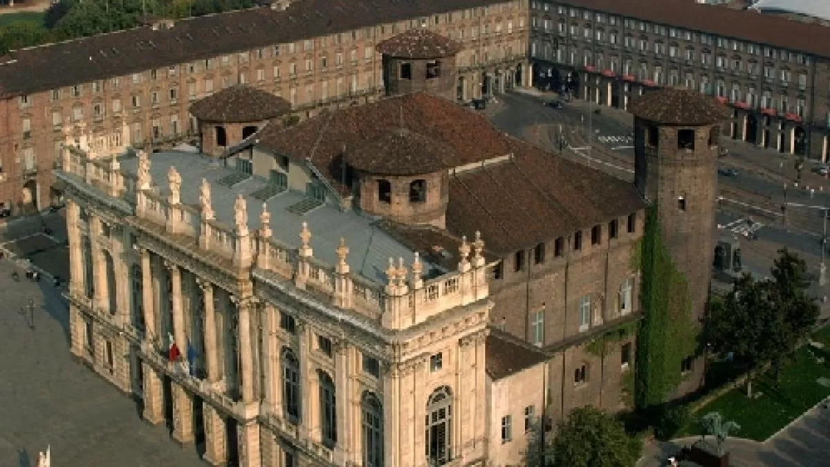 Palazzo Madama Torino visto dall'alto