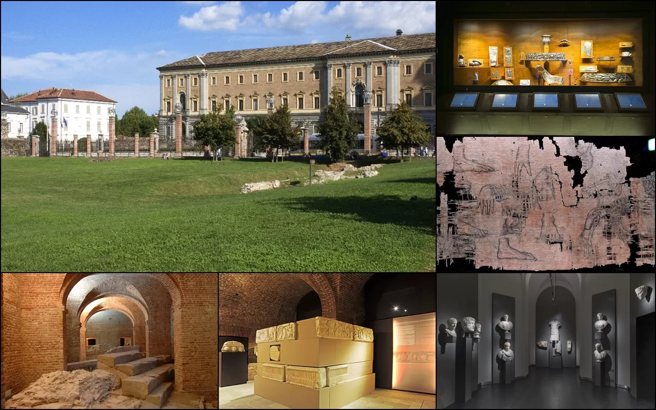 collage immagini museo Archeologia Torino