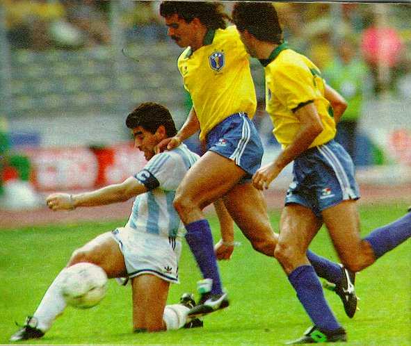 Italia '90: a Torino Argentina contro Brasile (Maradona vs Careca)