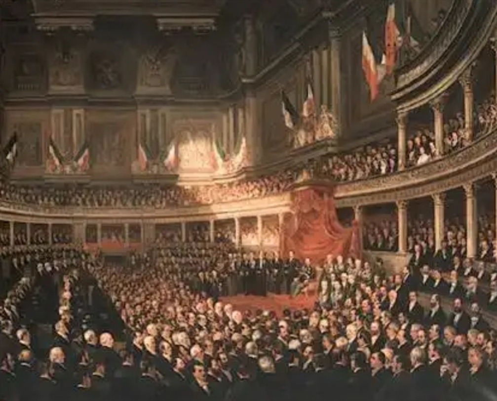 Disegno Parlamento Regno d'Italia a Torino