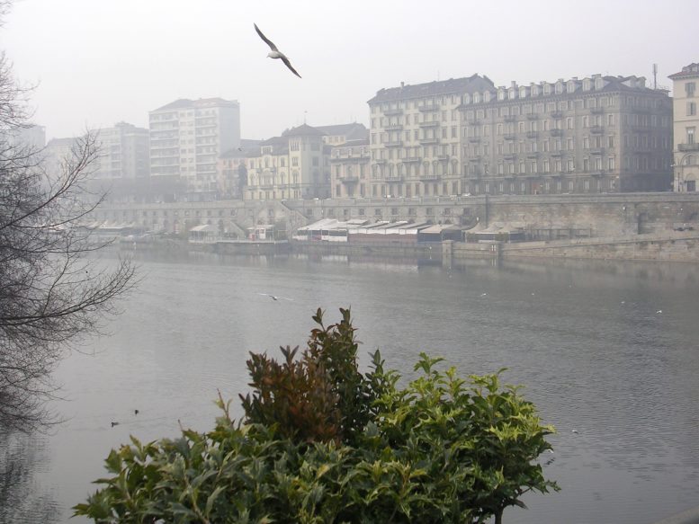 Murazzi di Torino d'inverno