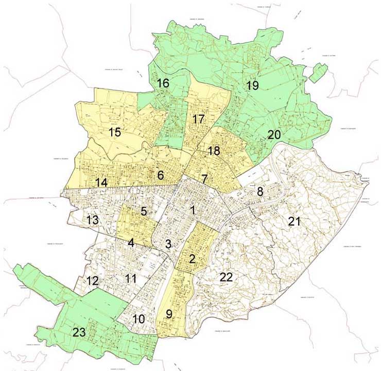 Photo of Torino ed i suoi 23 quartieri