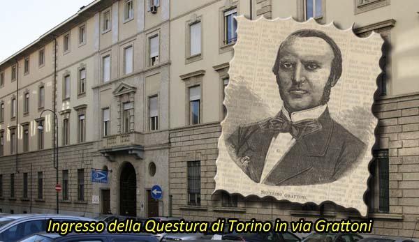 Severino Grattoni entrata Questura Torino