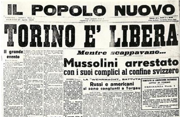 25 Aprile 1945: Aldo dice... libertà per Torino