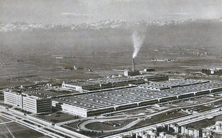 Foto fiat Mirafiori vista dall'alto primi del 1900