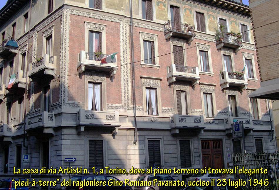 L’omicidio del pied-à-terre di via Artisti – Torino, 23 luglio 1946