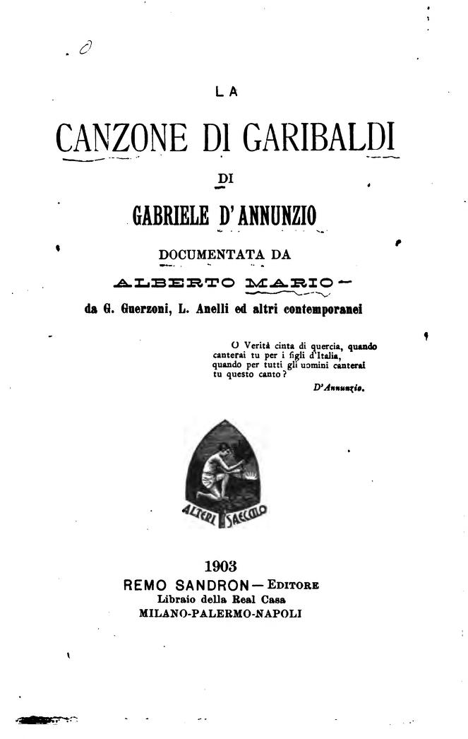 Gabriele D'Annunzio a Torino 