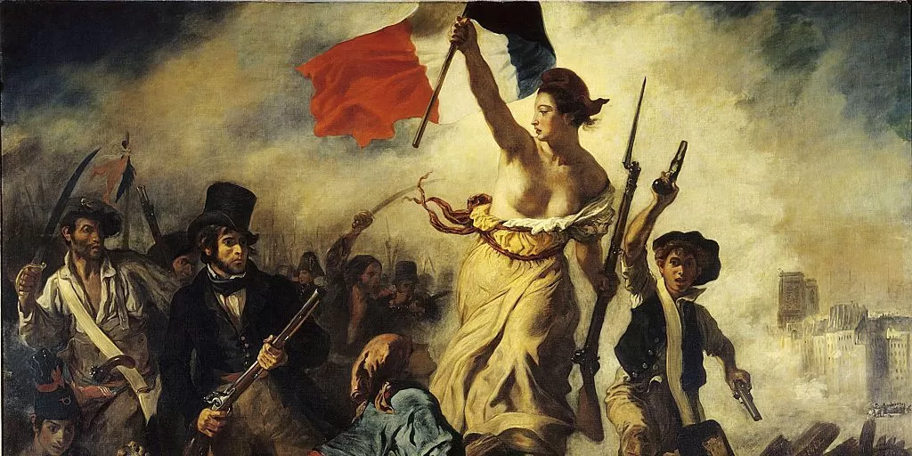 Quadro sulla rivoluzione francese di De La Croix