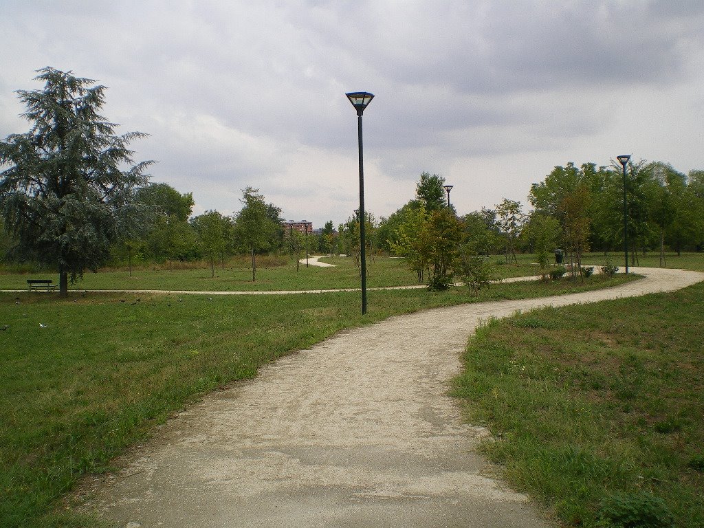 sentiero sterrato nel Parco Colonnetti