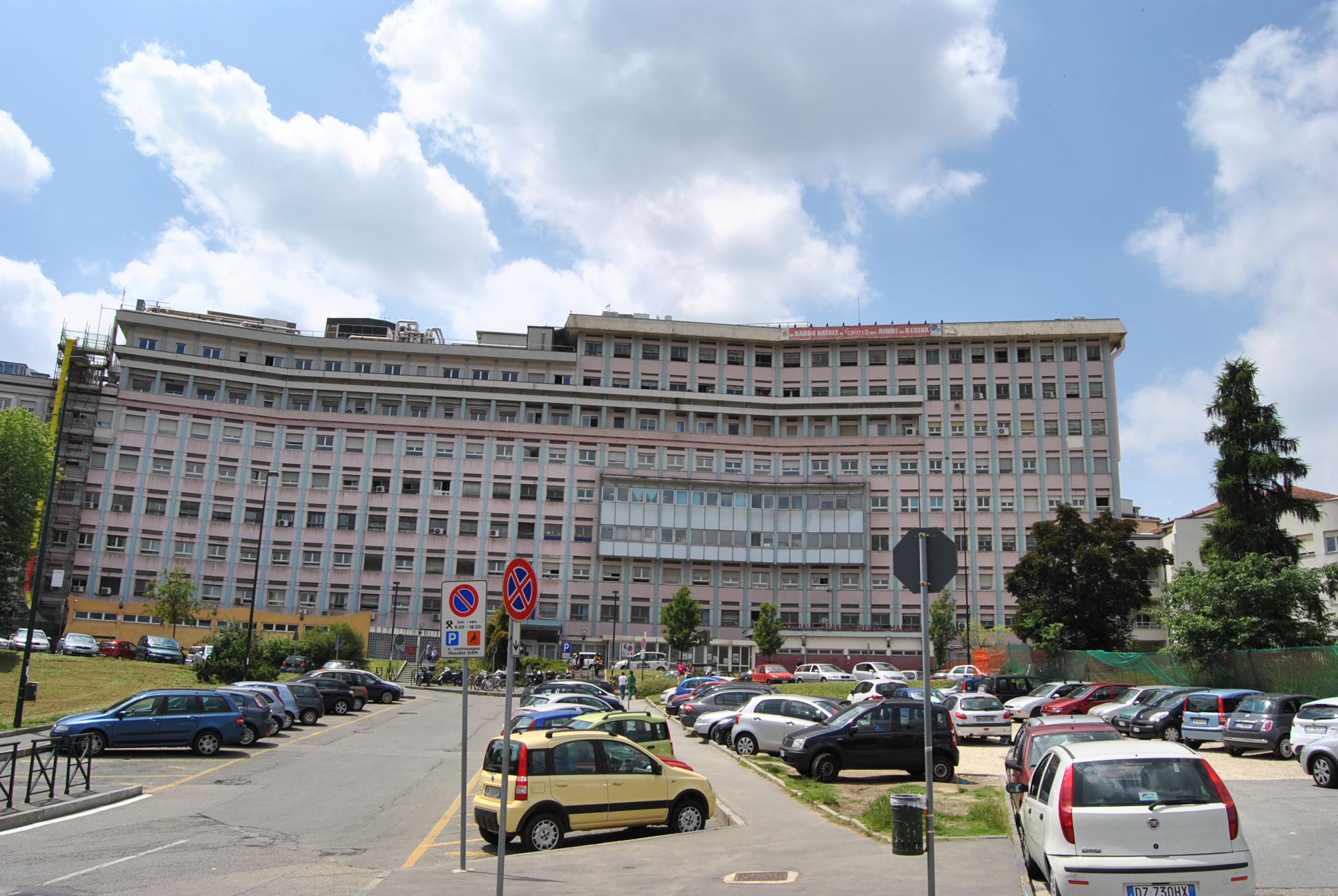 facciata ospedale Regina Margherita