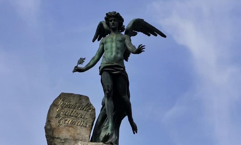 Angelo statua Frejus piazza Statuto Torino