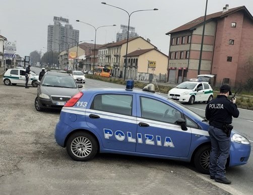 Controlli Polizia Coronavirus a Torino
