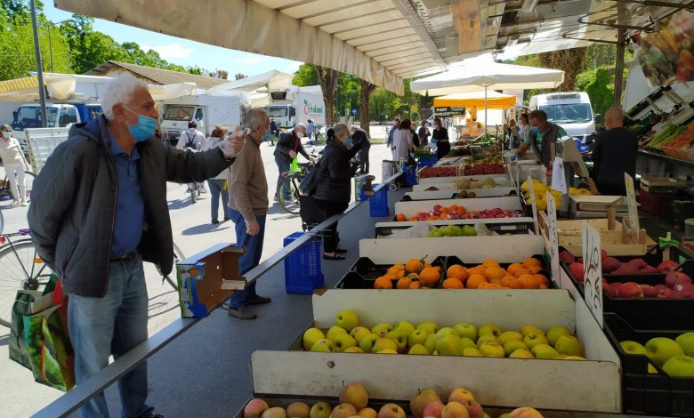 Mercato Frutta e verdura Coronavirus