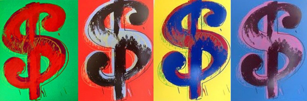 Signs Andy Warhol