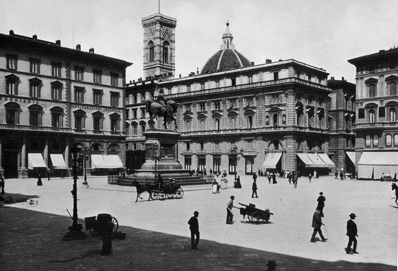 Firenze foto in bianco e nero fine 1800