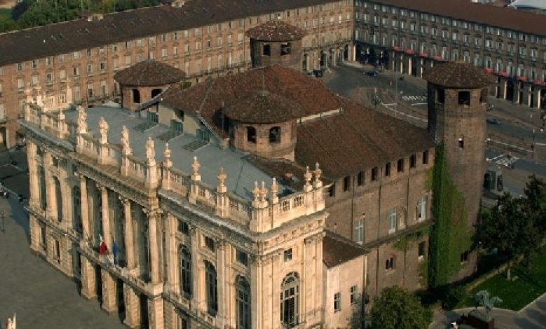 Palazzo Madama Torino visto dall'alto