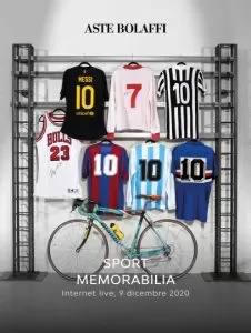 All'asta Bolaffi i cimeli di Maradona, Jordan e Pantani