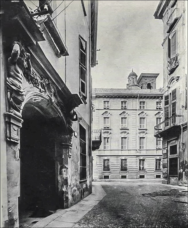 Foto del centro storico di Torino 1900