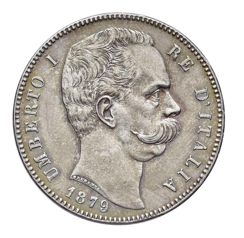 Moneta regno Italia con effige Umberto I