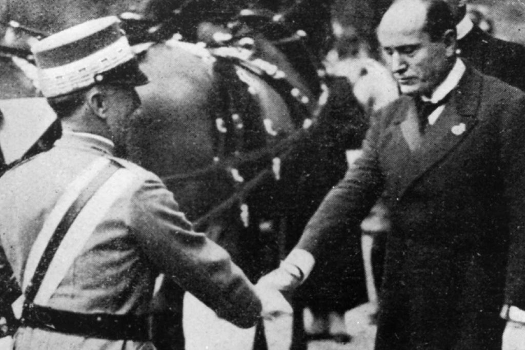 Vittorio Emanuele III e Benito Mussolini
