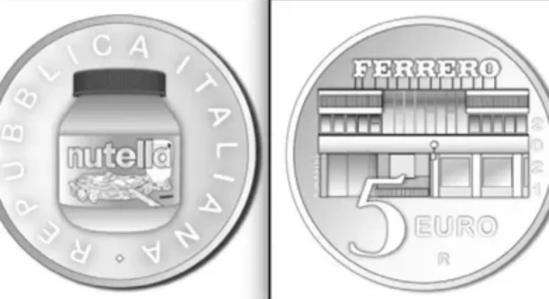 Moneta 5 euro Nutella