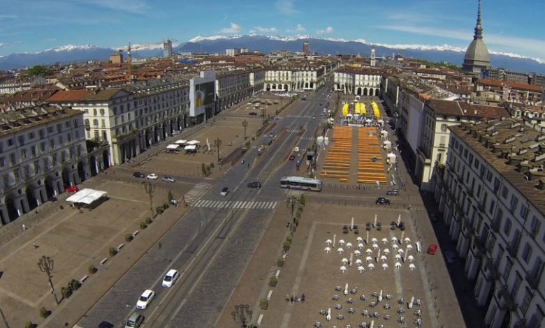 piazza Vittorio vista dall'alto