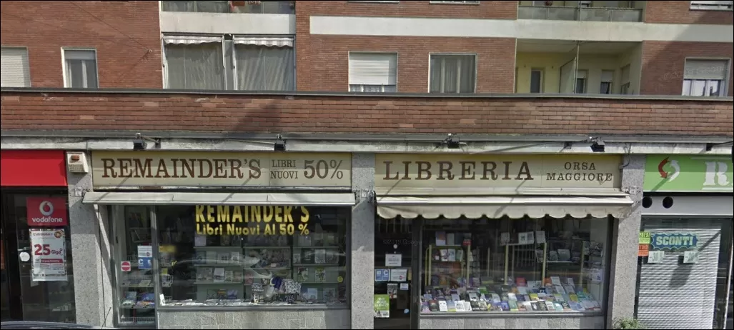 Vetrine libreria Orsa maggiore Torino