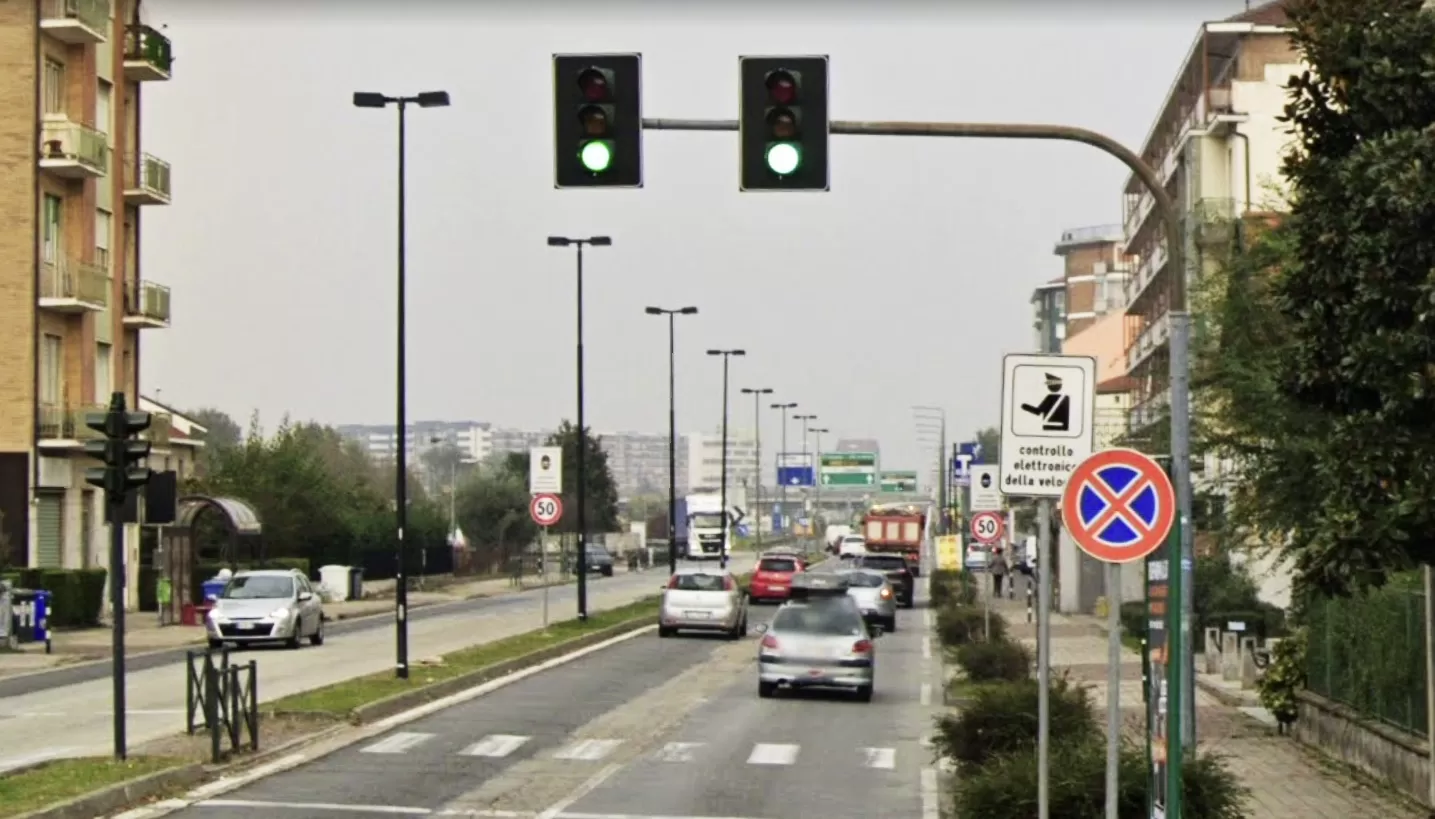 Autovelox fisso strada Torino a Beinasco