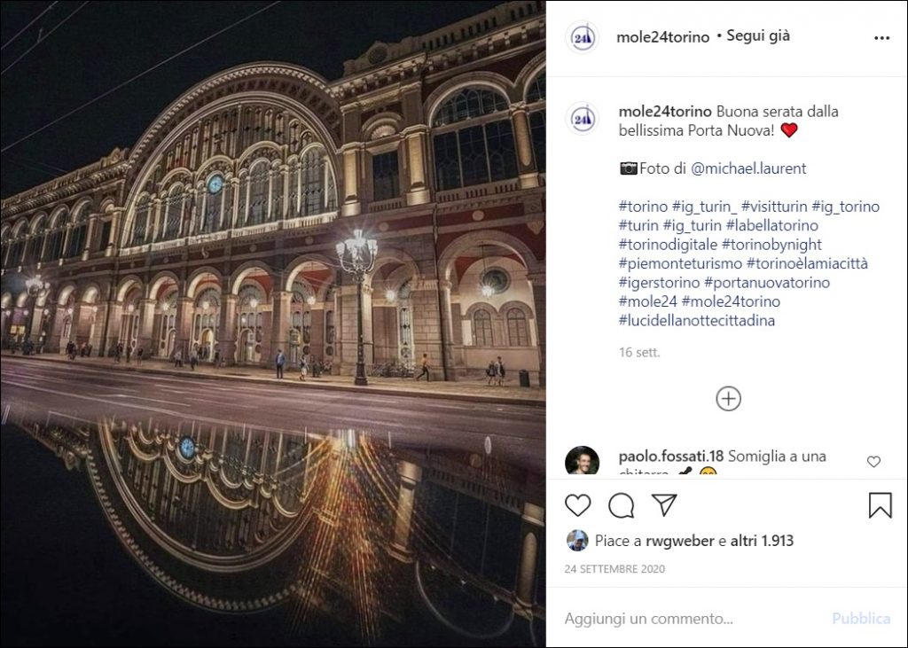Porta Nuova Torino Instagram