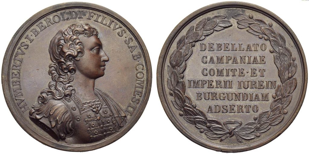 Moneta con Effige Umberto Biancamano Savoia