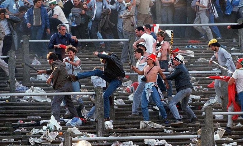 Attacco Hooligans a tifosi juventus heysel 1985