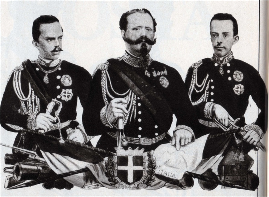 Vittorio Emanuele II con i propri figli
