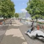 Una nuova area pedonale e una pista ciclabile davanti al Campus Einaudi