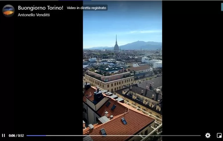 video con Torino e la Mole Anonelliana