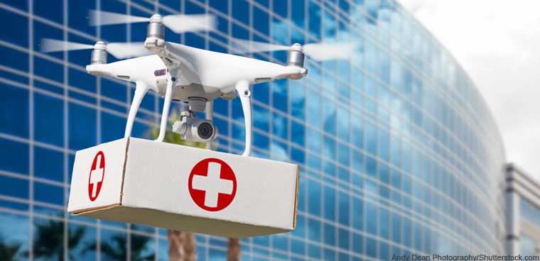 Piemonte, i droni aiuteranno il pronto soccorso