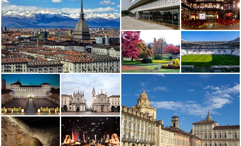 Collage di foto con le 10principali attrazioni di Torino su Tripadvisor