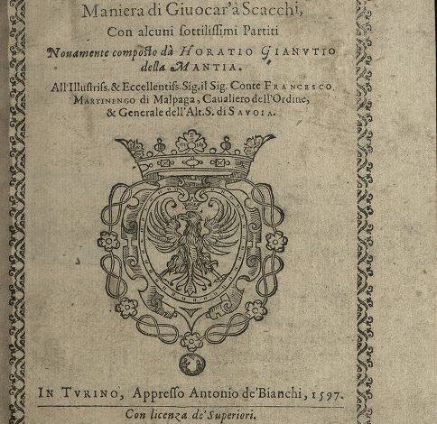 Torino, digitalizzato un antico manuale per giocare a scacchi: è del 1597