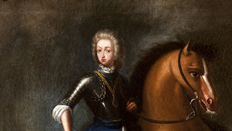 Dipinto di un giovane Carlo Emanuele II a cavallo