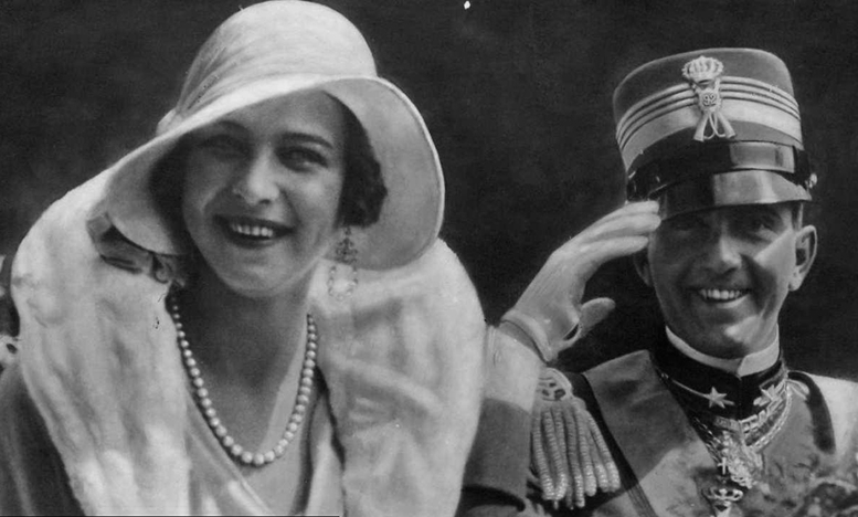 Umberto II con la moglie Maria Josè del Belgio
