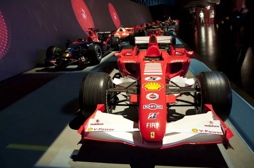 Ferrari e altre vetture di Formula Uno esposte al Museo dell'Automobile di Torino