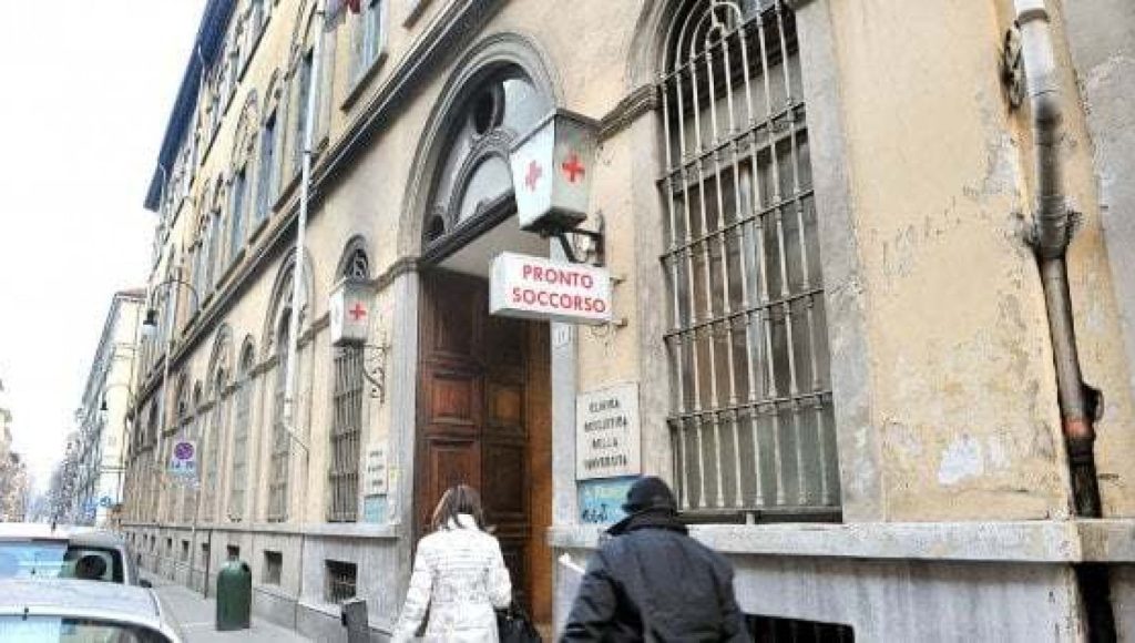 entrata pronto soccorso ospedale Oftalmico di Torino