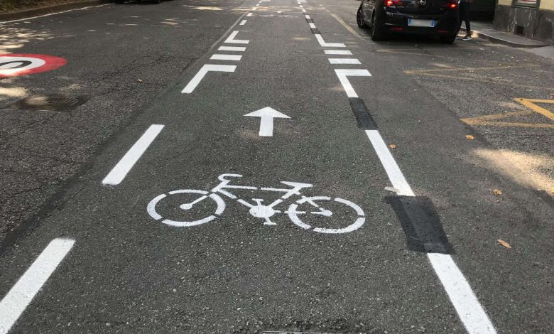 Torino, i lavori sulla ciclabile di via Nizza stanno per concludersi
