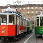 Trolley Festival a Torino, una parata dei tram storici della città per le vie del centro