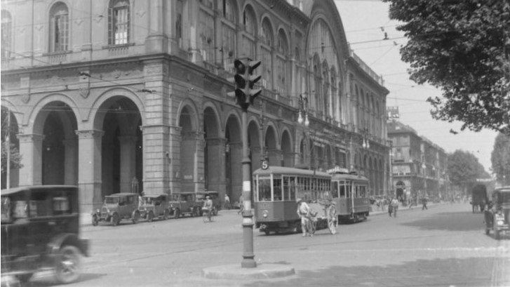 foto storica di Torino - tram