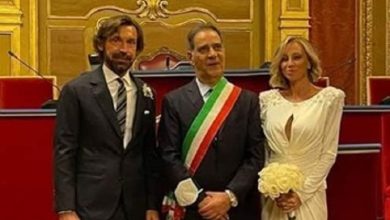Photo of Torino, matrimonio per Andrea Pirlo in Comune