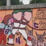 Murales osceni al Parco Dora, spuntano disegni volgari sui muri del parco
