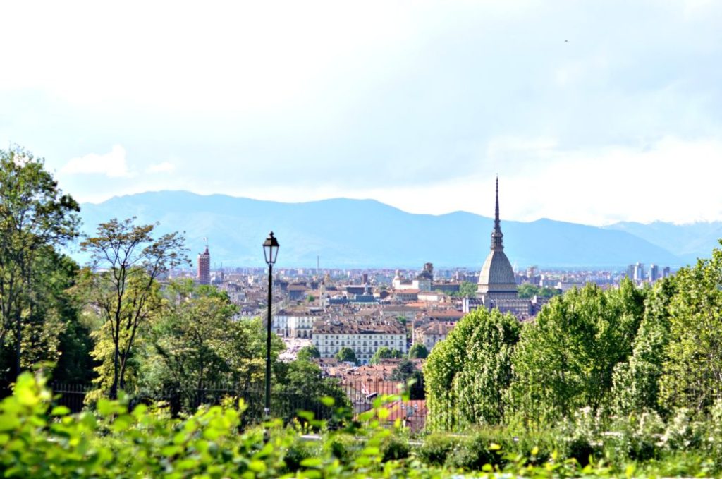 Torino vista dall'alto da Villa della Regina
