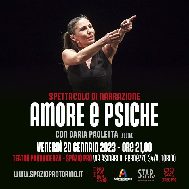Tra gli eventi questa settimana a Torino: Amore e Pshiche - Narrazioni2023