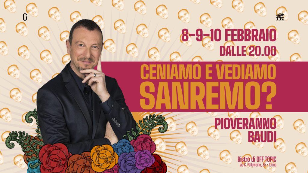 tra gli eventi della settimana a Torino: Sanremo 2023 in compagnia da Off Topic