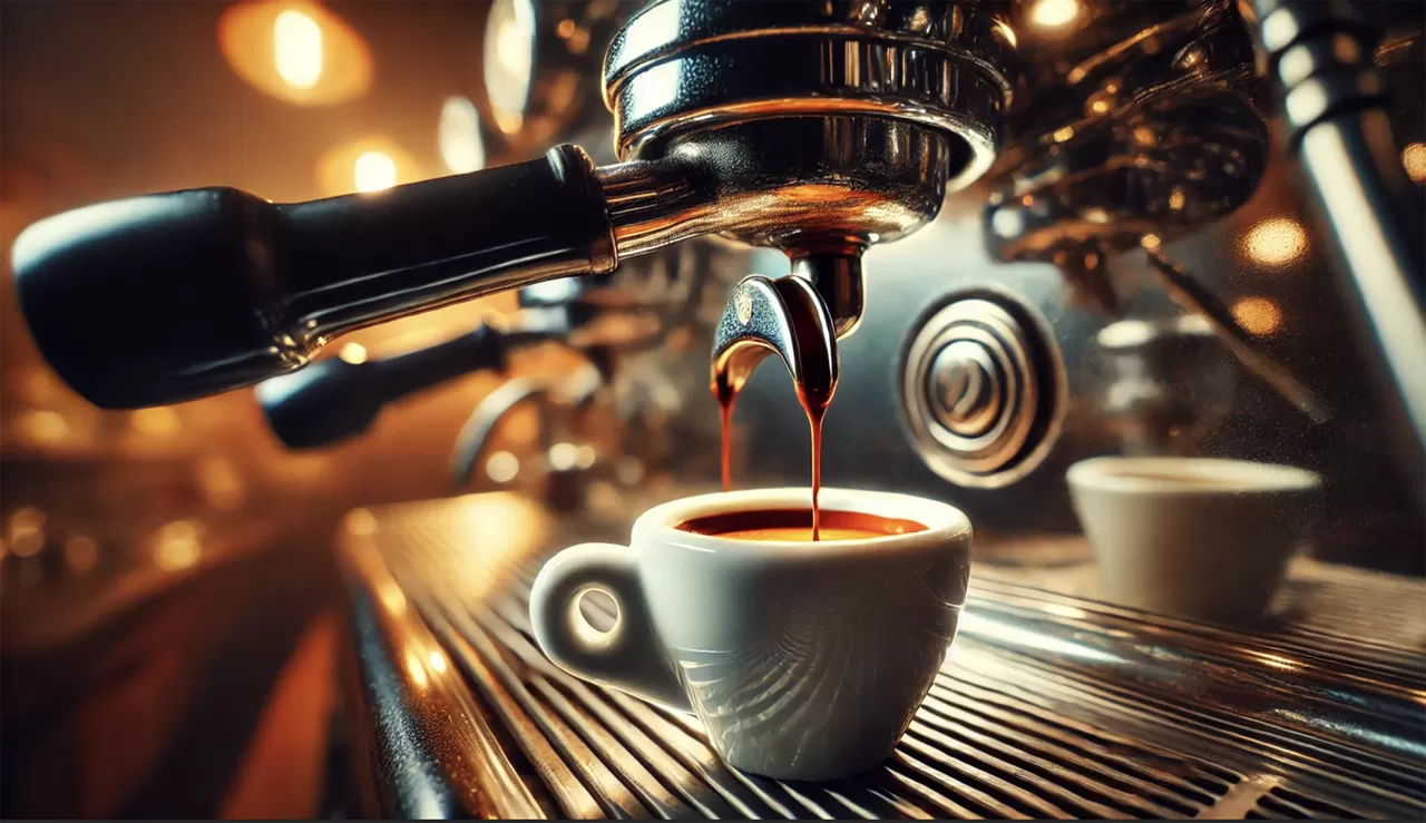 caffè preparato al bar